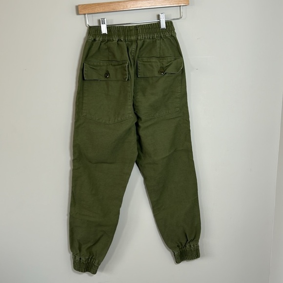 NLST FW15 Jogger Japanese Fabric Army Green Pant Pockets Slouchy Sz S - Picture 7 of 14